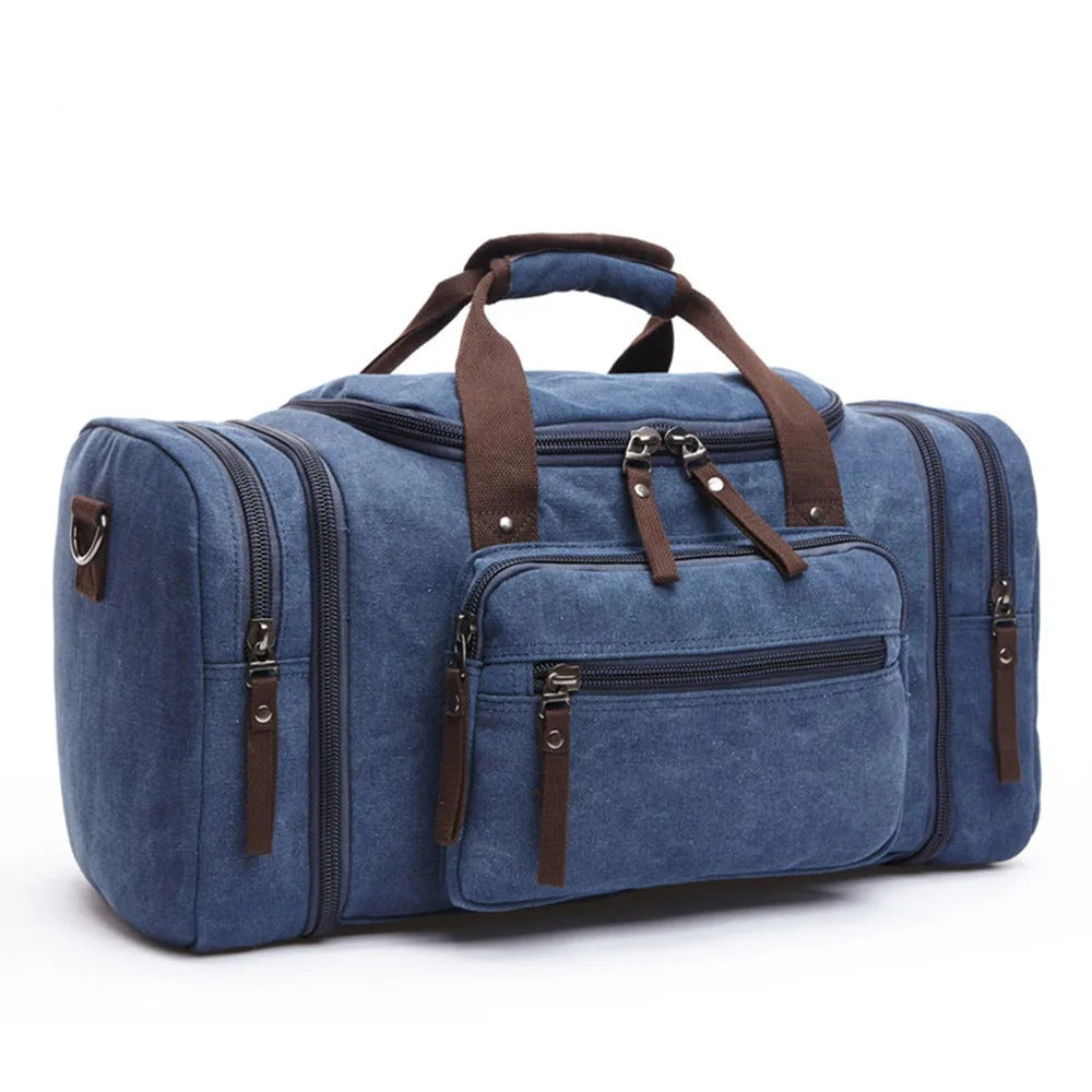 Canvas Travel Bag: Large Capacity Carry-On Luggage - Men's Duffel Bag
